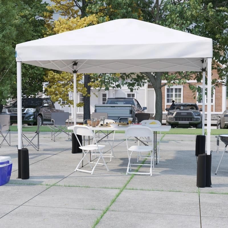 White 10 by 10 event tent